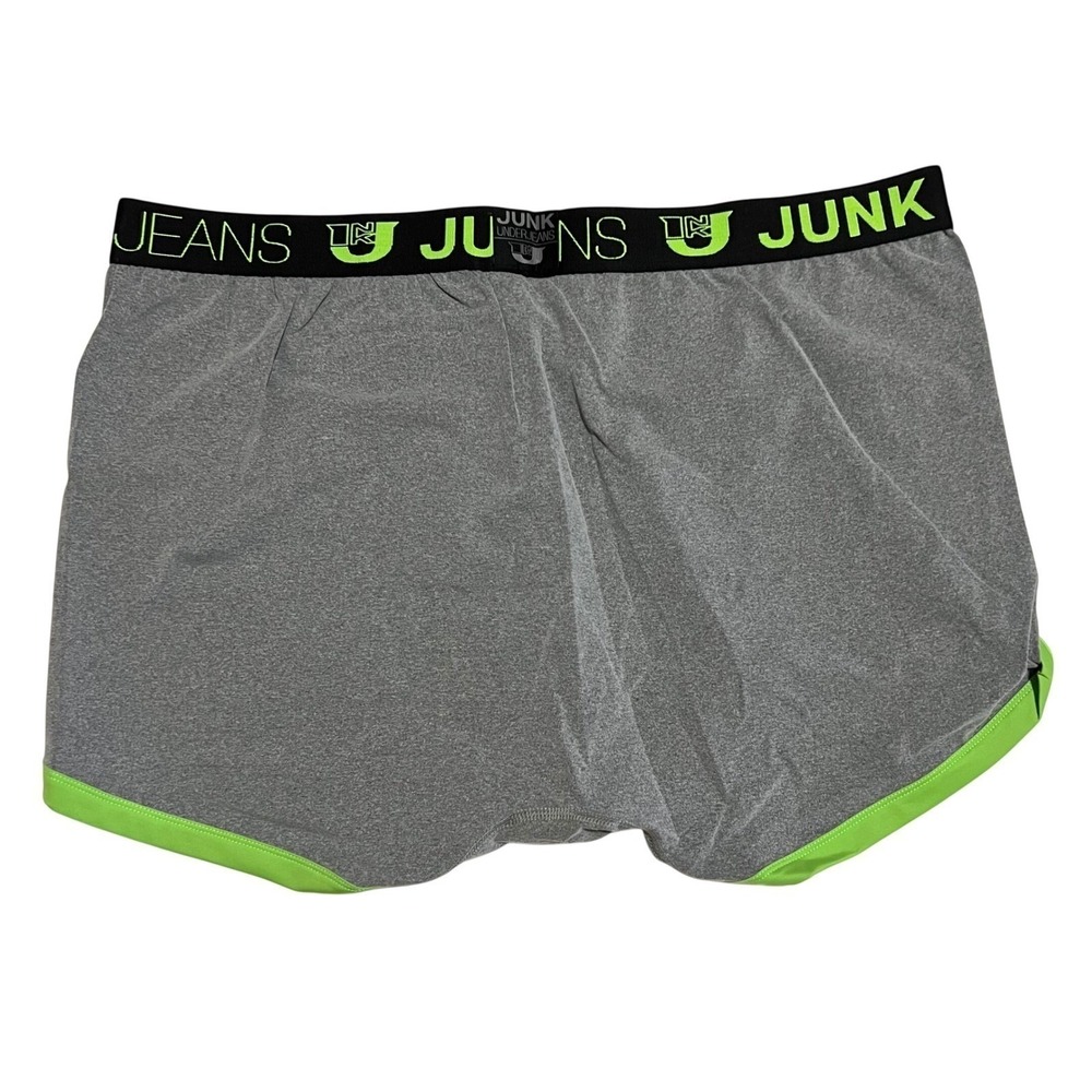 Junk Underjeans Green Vibe Men's Grey Boxer Briefs Size 3XL/XXXL (38-40) NWT - Picture 3 of 6